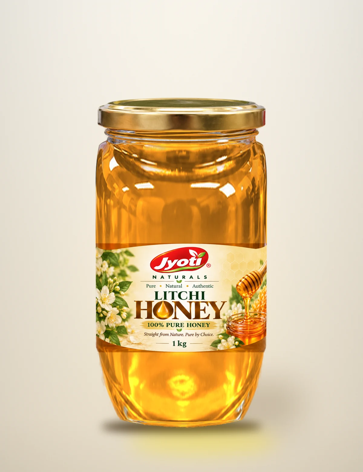 Jyoti Litchi honey 1 kg jar